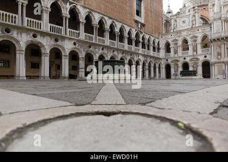 Im Inneren der Dogenpalast Venedig Italien Stockfoto