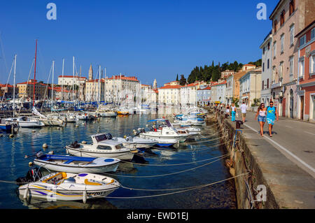 Piran. Slowenien Stockfoto