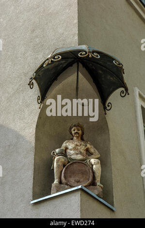 Bacchus und Dionysos Statue. Maribor Slowenien Stockfoto