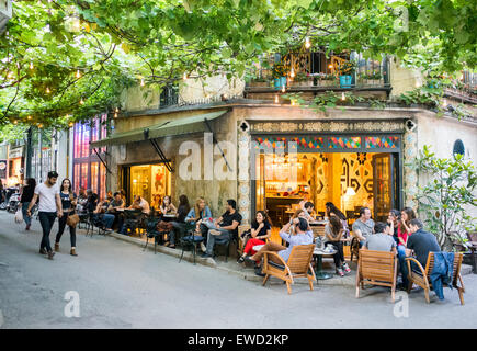 Karabatak Café in Karaköy in Istanbul Türkei Stockfoto