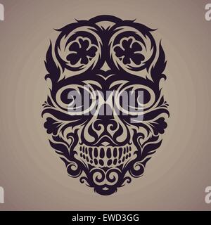 Tribal skull Stock Vektor