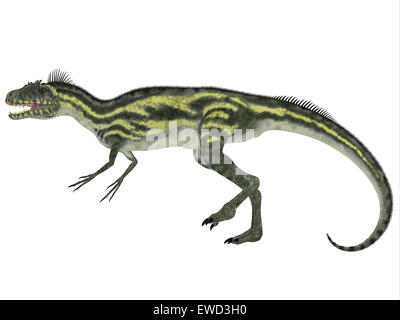 Deltadromeus war ein theropoder fleischfressender Dinosaurier, der in Nordafrika während der Kreidezeit lebte. Stockfoto