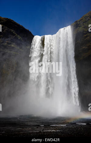 Skogafoss Wasserfall in Island Stockfoto