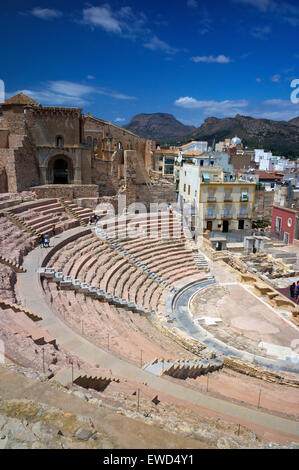 Das römische Theater, Cartagena, Spanien Stockfoto