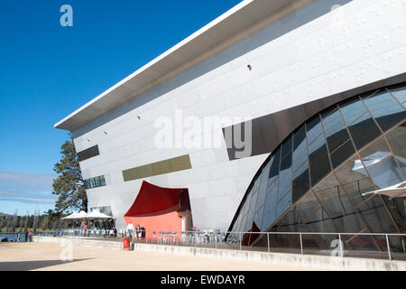 Das National Museum of Australia bewahrt Australiens sozial-und Gesellschaftsgeschichte, wichtige Themen, Menschen und Ereignisse, Acton, Canberra erkunden Stockfoto