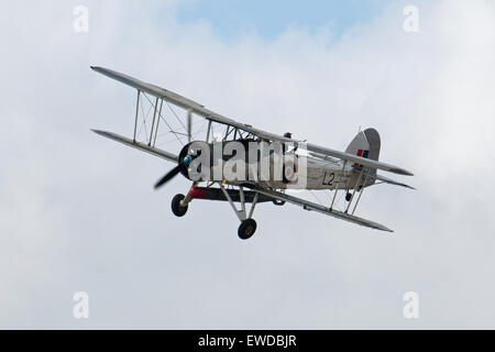 Die Royal Navy historische Flüge Fairey Swordfish II LS 326 bei RNAS Yeovilton Stockfoto