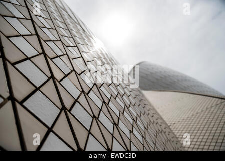 Details des Segel-Designs des Sydney Opera House Stockfoto