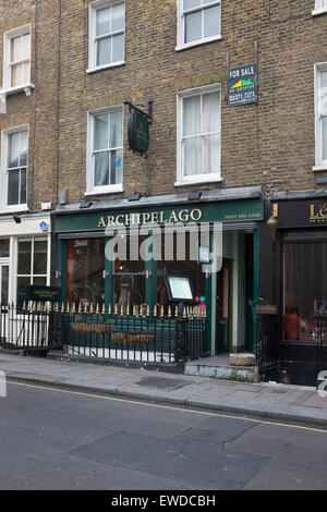 Archipel Restaurant Cleveland Street London Stockfoto