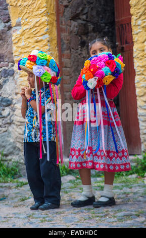 Teilnehmer bei den Festspielen von Valle del Maiz in San Miguel de Allende, Mexiko Stockfoto