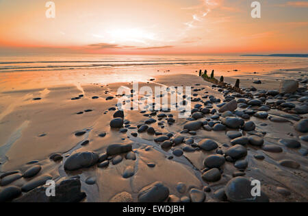 Der Strand von Westward Ho! In North Devon, England Stockfoto