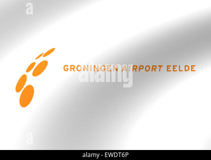 Groningen Airport Eelde Logo Symbol Flagge symbol Emblem Zeichen Stockfoto