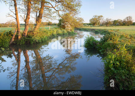 Fluss Ouse in Barcombe Mills in der Nähe von Lewes, East Sussex, England, UK Stockfoto