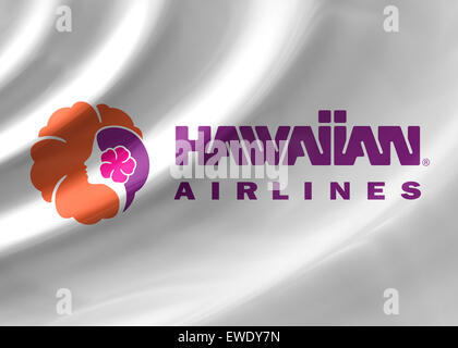 Hawaiian Airlines Logo Symbol Symbol Flag Emblem Zeichen Stockfoto