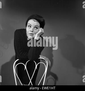 Deutsche plant Maria Brockerhoff, Deutschland 1960er Jahre. Die deutsche Schauspielerin Maria Brockerhoff, Deutschland der 1960er Jahre. Stockfoto