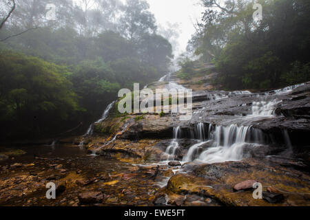 Katoomba Kaskaden Wasserfall in Blue Mountains in Australien. Stockfoto