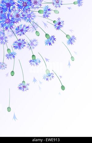 Vertikale Hintergrund mit Schmeißfliegen Stock Vektor
