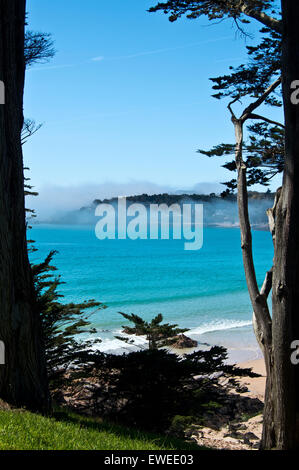 Seenebel Rollen in St Brelade Bay, Jersey Stockfoto