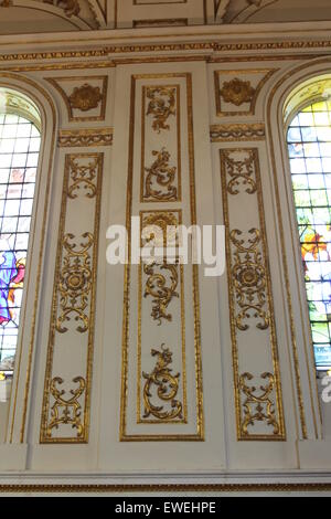 Malerische Kirchenraum von Witley Kirche Worcestershire England Stockfoto