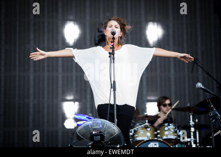 Selah führt Sue live Pinkpop Festival 2015 in Landgraaf Niederlande © Roberto Finizio/Alamy Live News Stockfoto