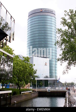Rabobank Bestuurscentrum, Büros oder Rabotower bei Croeselaan 18, Utrecht, Niederlande. HQ von Rabo Bank Holland Stockfoto