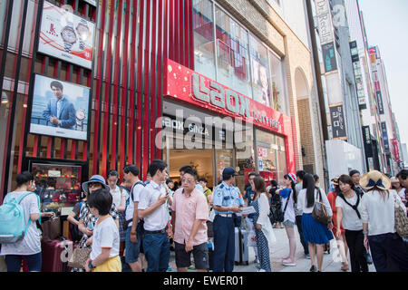 Chinesische Reisende, Ginza, Chuo-Ku, Tokyo, Japan Stockfoto
