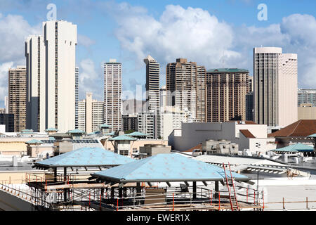 Honolulu, Hawaii. 19. Juni 2015. Hochhäuser in Honolulu, Oahu, Hawaii. Stockfoto