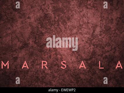 Trendige Farbe Marsala 2015. Vektor Hintergrund der Grunge-Wand Stock Vektor