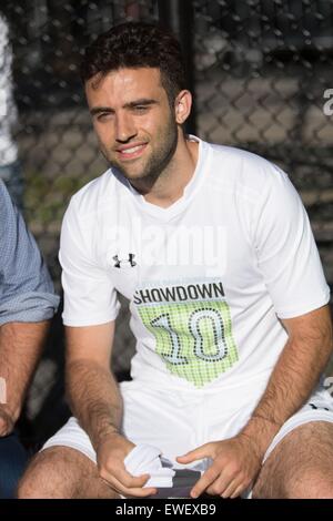 New York, NY, USA. 24. Juni 2015. Giuseppe Rossi bei einem öffentlichen Auftritt für Steve Nash Stiftung Showdown NY, Sara Delano Roosevelt Park, New York, NY 24. Juni 2015. Bildnachweis: Abel Fermin/Everett Collection/Alamy Live-Nachrichten Stockfoto