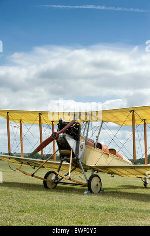 Royal Aircraft Factory BE-2 Doppeldecker Bicester Schwungrad Festival. Oxfordshire, England Stockfoto