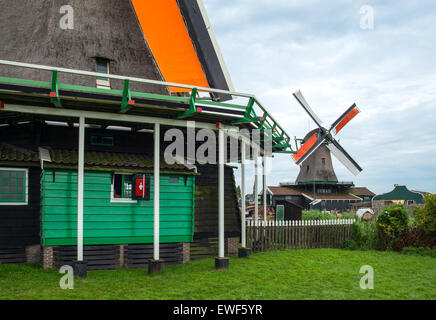 Amsterdam, Waterland Bezirk, Zaandam, den berühmten Gegend der Mühlen Stockfoto