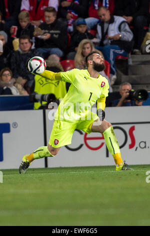 Prag, Tschechische Republik. 23. Juni 2015. Tomas Koubek (CZE) Fußball: UEFA-U21-European Championship Tschechien 2015 Gruppe A match zwischen Deutschland und Tschechien 1: 1 in Eden Arena in Prag, Tschechien. © Maurizio Borsari/AFLO/Alamy Live-Nachrichten Stockfoto