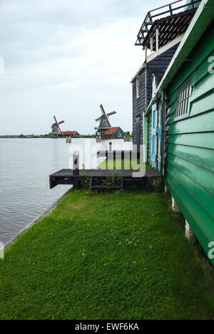 Amsterdam, Waterland Bezirk, Zaandam, den berühmten Gegend der Mühlen Stockfoto