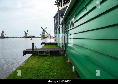 Amsterdam, Waterland Bezirk, Zaandam, den berühmten Gegend der Mühlen Stockfoto