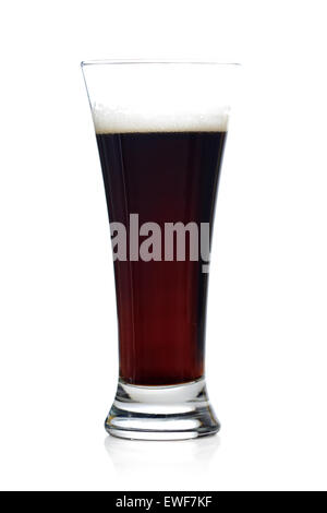 Studioaufnahme von Dunkelbier Stockfoto