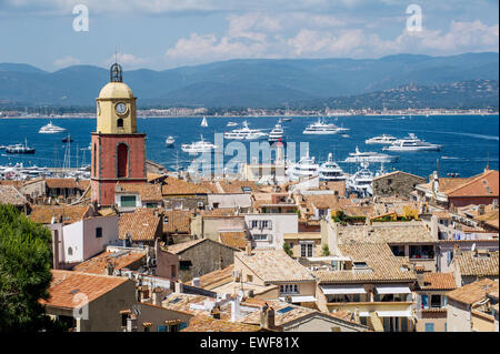 Saint-Tropez (Süd-Ost-Frankreich): die Stadt und die Küste Stockfoto