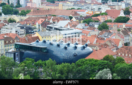 Luftaufnahme von Graz, Österreich Stockfoto