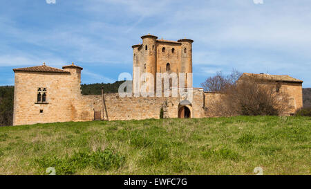 Schloss Arques, Aude, Languedoc-Roussillon, Frankreich. Stockfoto