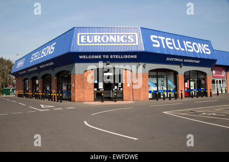 Stellisons Euronics elektrische Superstore-Shop in zentralen Ipswich, Suffolk, England, UK Stockfoto