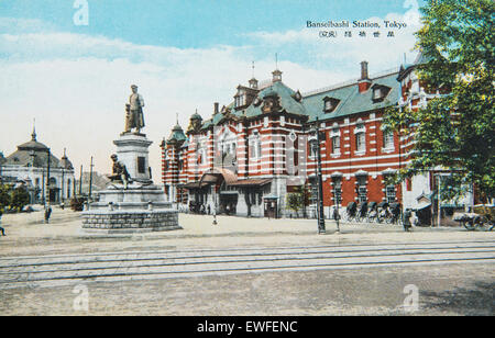 Manseibashi Bahnhof, Tokio, Japan. 1919-1923 genommen Stockfoto