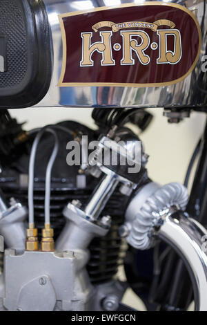 Vincent HRD klassisches Motorrad Marke Abzeichen Stockfoto