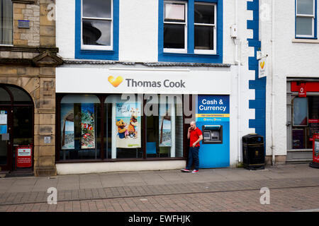 Thomas Cooks Reisebüros Hautpstraße Kendal UK Cash & Fremdwährung Stockfoto