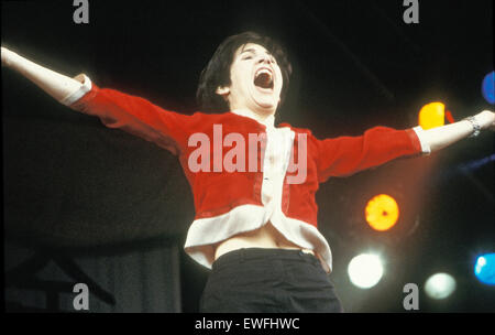 TEXAS Scottish Rock Gruppe mit Sharleen Spiteri in Glasgow's T im Park Veranstaltung im Juli 1997 Stockfoto