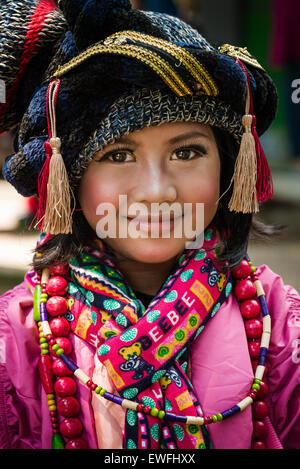 Kinder beim Jember Fashion Carnival im Jember, Indonesien Stockfoto