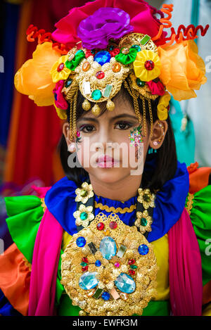 Kinder beim Jember Fashion Carnival im Jember, Indonesien Stockfoto