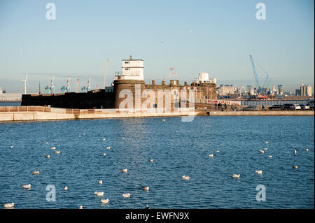 Fort Perch Rock neue Brighton Fluss Mersey Liverpool Stockfoto