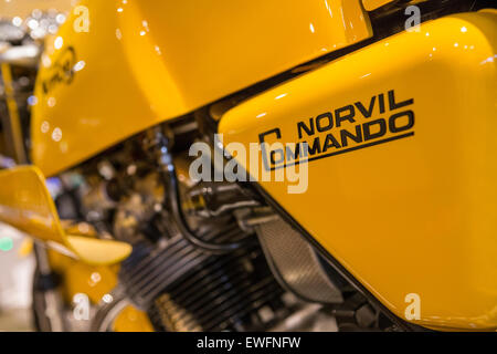 Norton Norvil Commando klassisches Motorrad Marke Abzeichen Stockfoto