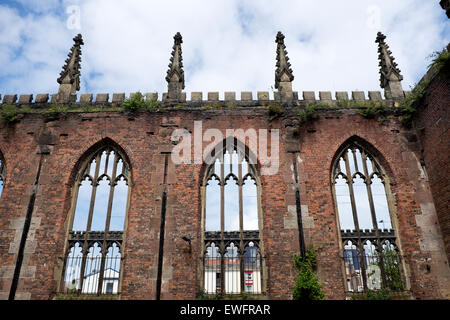 St Lukes bombardiert Out Kirche Liverpool Merseyside Stockfoto