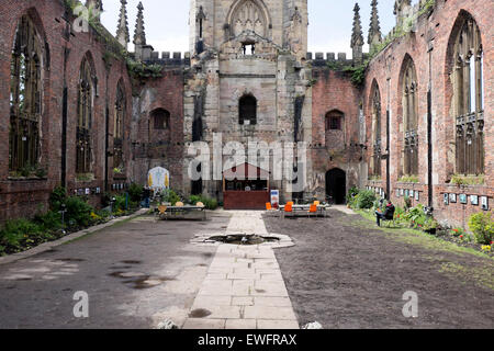 St Lukes bombardiert Out Kirche Liverpool Merseyside Stockfoto