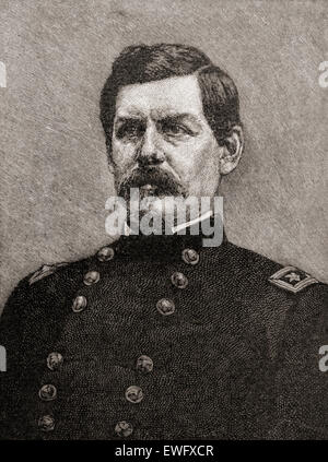 George Brinton McClellan, 1826 – 1885.  Generalmajor der Union während des amerikanischen Bürgerkriegs und der demokratischen Präsidentschaftskandidaten im Jahre 1864. Stockfoto