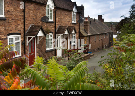 Großbritannien, England, Shropshire, Wenlocker, The Jitties, Quarry Road, ehemaliger Hausbesetzer Ferienhäuser Stockfoto